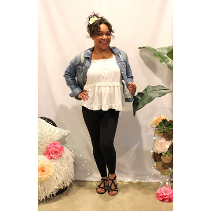 Classic Amelia Ruffle Top
