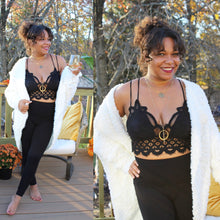 Load image into Gallery viewer, Crochet Flower Lace Bralettes

