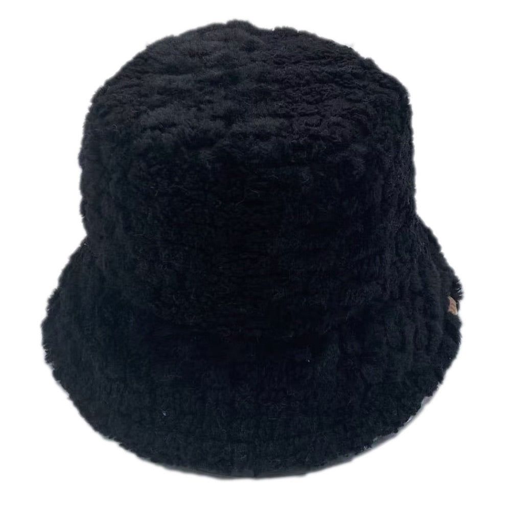 Black Sherpa Bucket Hat