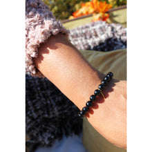 Load image into Gallery viewer, Black Tourmaline Beaded Bracelet
