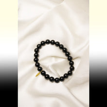 Load image into Gallery viewer, Black Tourmaline Beaded Bracelet
