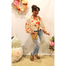Load image into Gallery viewer, Floral Bishop Sleeve Top
