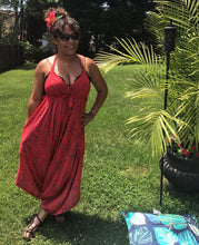 Load image into Gallery viewer, Bora Bora Red Convertible Jumpsuit
