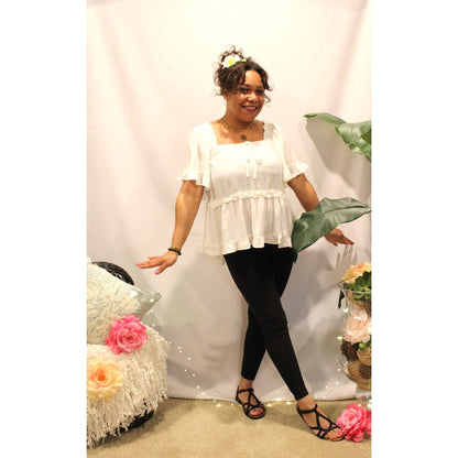 Classic Amelia Ruffle Top