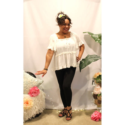 Classic Amelia Ruffle Top