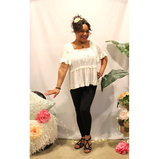 Classic Amelia Ruffle Top