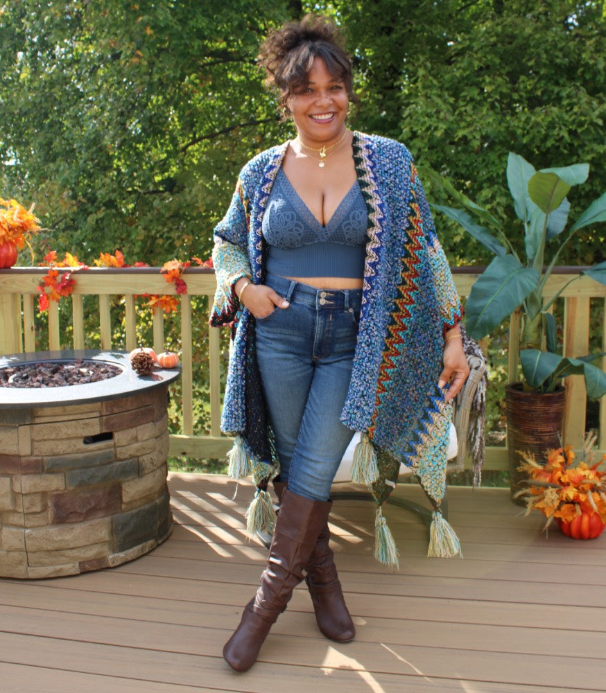 Chunky Boho Ruana