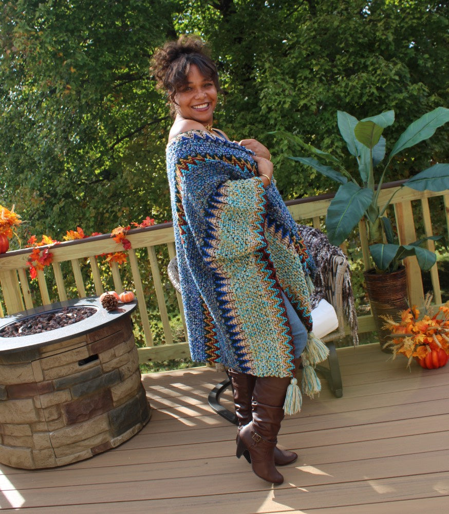 Chunky Boho Ruana