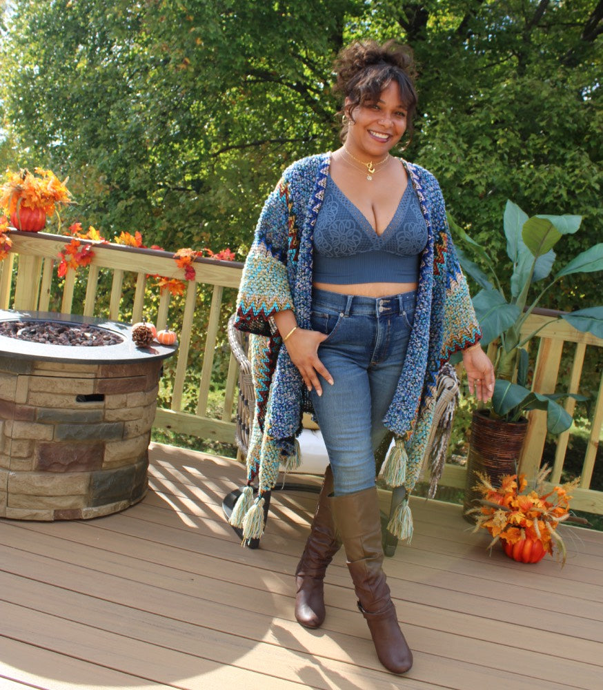 Chunky Boho Ruana