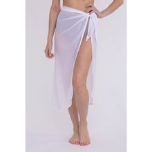 Load image into Gallery viewer, White Midi Swim Sarong
