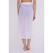 Load image into Gallery viewer, White Midi Swim Sarong
