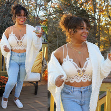Load image into Gallery viewer, Crochet Flower Lace Bralettes
