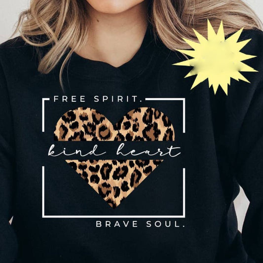 Kind Heart, Free Spirit, Brave Soul T-Shirt