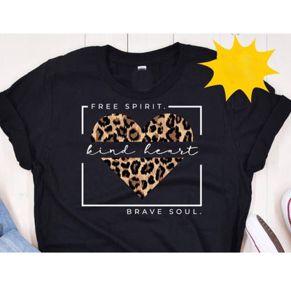 Kind Heart, Free Spirit, Brave Soul T-Shirt