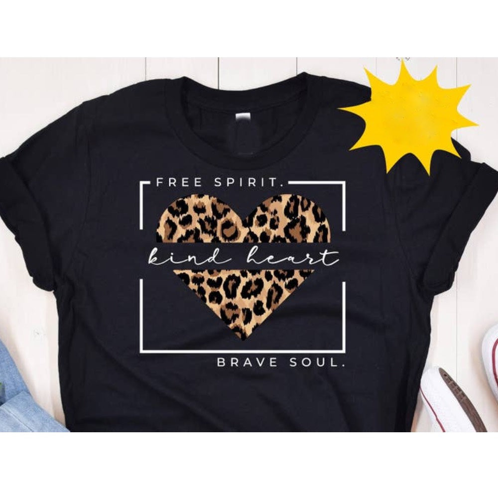 Kind Heart, Free Spirit, Brave Soul T-Shirt