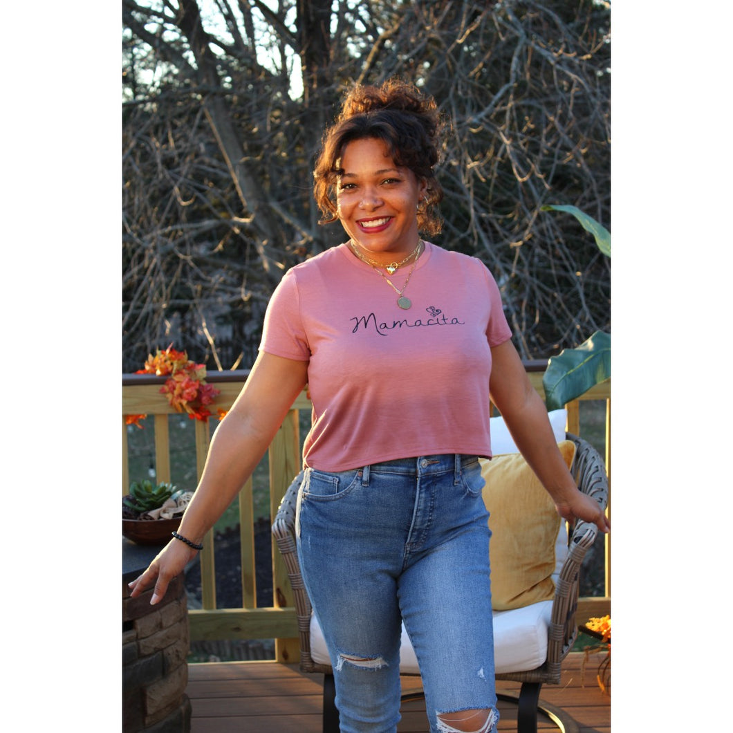 Mamacita Flowy Cropped Tee