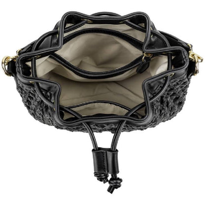 Mini Faux Leather Bucket Bag