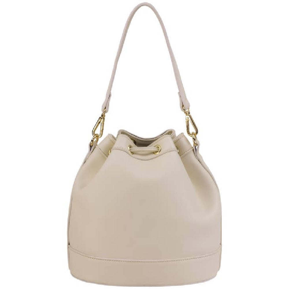 Mini Faux Leather Bucket Bag
