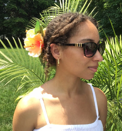 Orange Sunset Hibiscuses