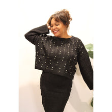 Load image into Gallery viewer, Sophisticated Pearl Sweater Top
