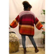 Load image into Gallery viewer, Rainbow Sunset Hand Knitted Cardigan
