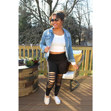 Load image into Gallery viewer, Ripped Cut Out Leggings
