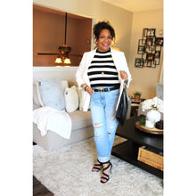 Load image into Gallery viewer, Striped Knit Crop Top
