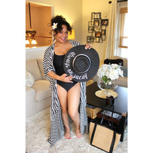 Load image into Gallery viewer, Stripes Of The Midnight Sky Maxi Kimono
