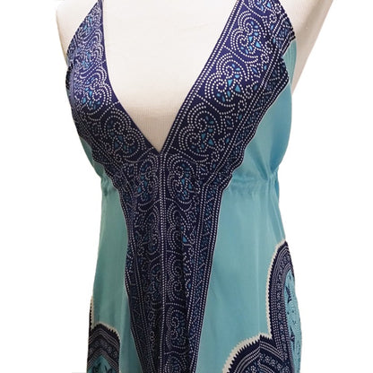 Blue Butterfly Handkerchief Dress