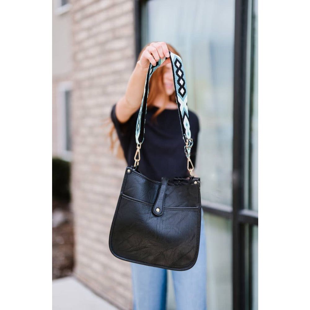 Vegan leather bag on sale with interchangeable straps