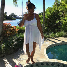 Load image into Gallery viewer, White Convertible Top/Skirt/Cover-Up
