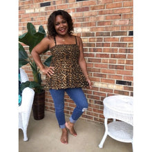 Load image into Gallery viewer, Leopard Print Convertible Babydoll Top/Skirt

